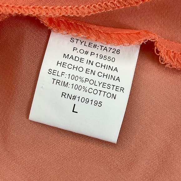 Love J Asymmetrical Crochet Yoke Racerback Top - Picture 3 of 5